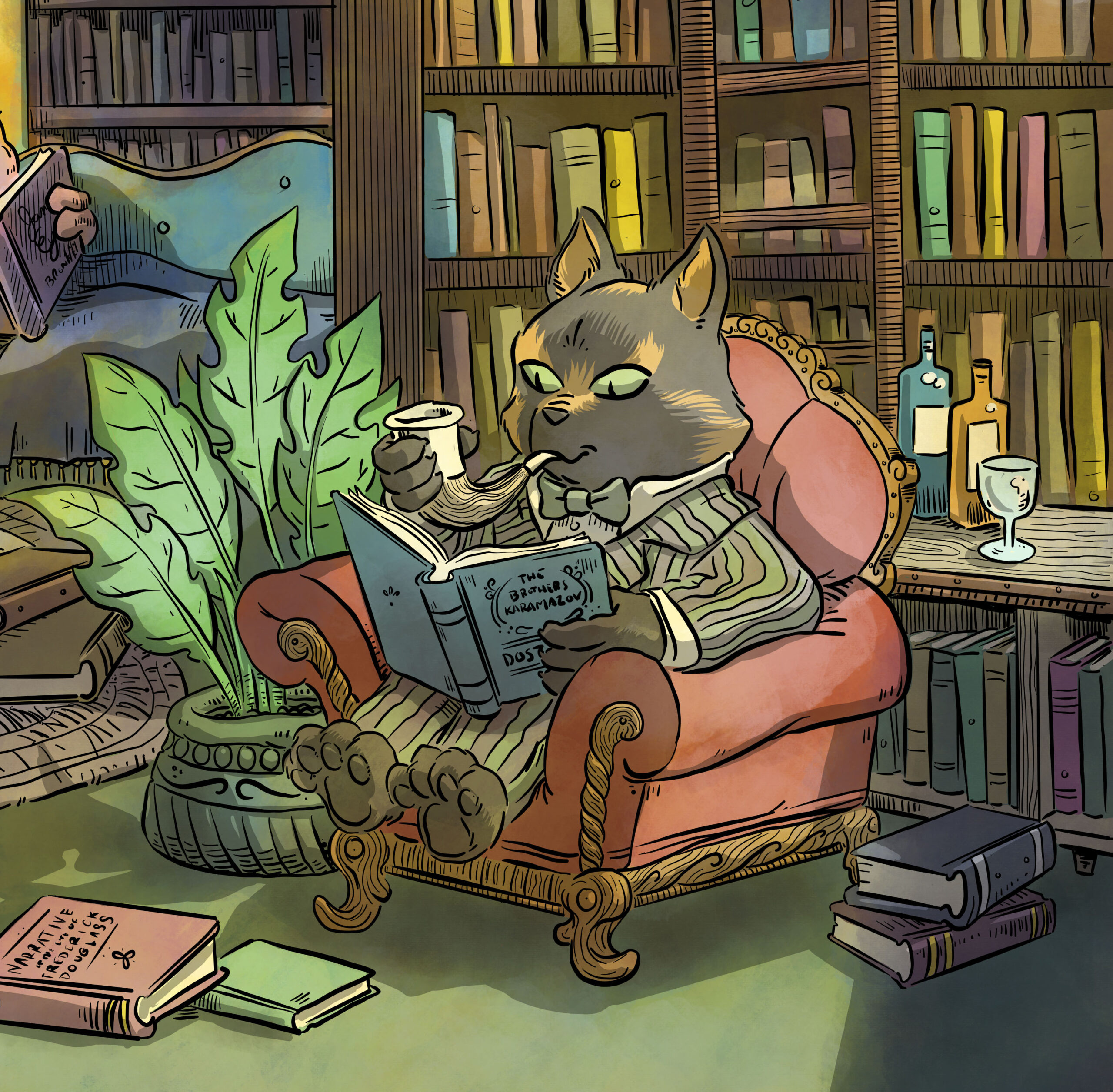 Cat in the Library